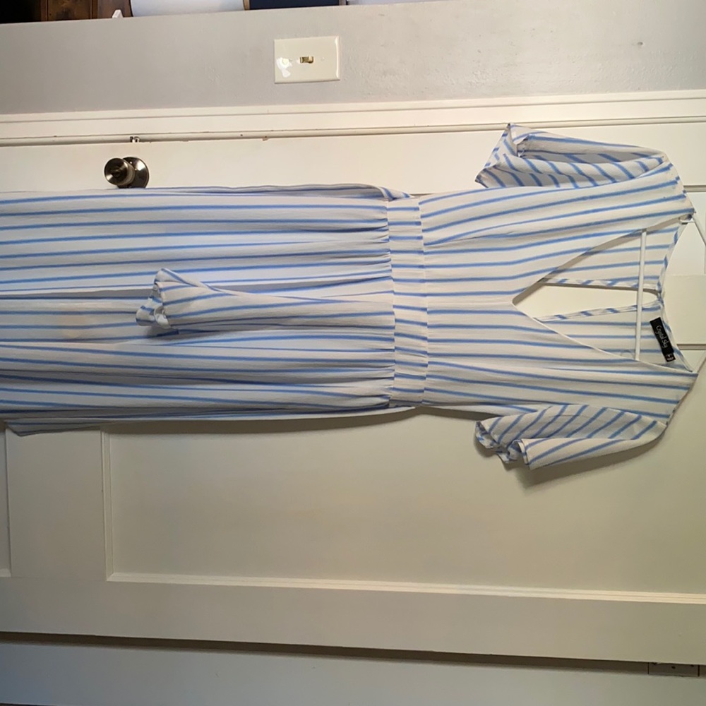 Size 7 Crystal Sky Romper with long skirt